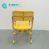 High Quality Factory Direct Garden Rattan Chair Aluminum Frame Dining Chair Patio Armrest Chair for Home Courtyard