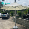 Wholesale Factory Direct Outdoor Furniture Aluminum Frame Pole Umbrella Round Shape Patio Parasol for Villa Hotel Beach