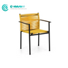 Simple Style Outdoor Patio Furniture Quality Aluminum Frame Dining Chair Woven Rope Single Chair for Home Garden Courtyard