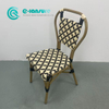 Minimalist Outdoor Furniture Aluminum Dining Fruniture Garden PE Rattan Chair Patio Leisure Chair for Home Hotel Restaurant
