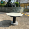 High Quality Aluminum Frame Lounge Table with Granite Base And Sintered Stone Tabletop