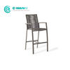 Wholesale Garden Furniture Aluminum Bar Chair Elegant Woven Rope Bar Stool Patio High Bar Chair for Hotel Restaurant