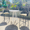 Modern Garden Furniture Aluminum Frame Bar Chair Rope Bar Stool for Patio