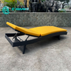 Outdoor Rattan Furniture Aluminum Sun Lounger Woven Rattan Chaise Lounge Chair Poolside Sunbed for Hotel Resort Beach
