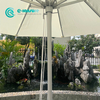 Wholesale Factory Direct Outdoor Furniture Aluminum Frame Pole Umbrella Round Shape Patio Parasol for Villa Hotel Beach