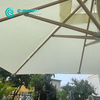 High Quality Garden Furniture Aluminum Frame with Wood Finish Patio Umbrella Waterproof Square Beach Parasol for Outdoor Courtyard