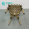 Minimalist Outdoor Furniture Aluminum Dining Fruniture Garden PE Rattan Chair Patio Leisure Chair for Home Hotel Restaurant