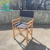 Stylish And Comfortable Outdoor Folding Chair Aluminum Frame With Wood Finish Director Chair For Garden