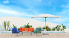 Modern Leisure Outdoor Aluminum Frame Sofa Elegant Woven Rope Sofa With Coffee Table Set for Home Garden Courtyard