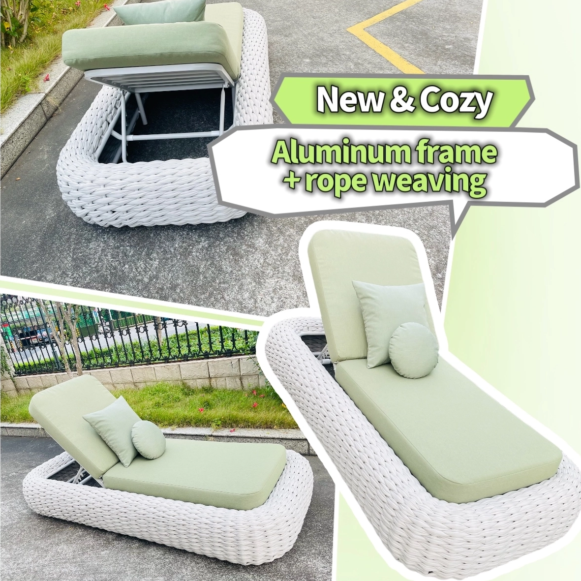 This Week's Featured Product: Outdoor Woven Rope Sun Lounger