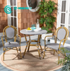 Factory Direct Outdoor Dining Furniture Aluminum Frame Dining Chair With Woven Rattan Patio Rattan 2+1 Dining Set for Home Villa Restaurant