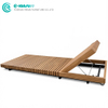Outdoor Furniture Garden Sun Lounger Teak Wood Sunbed Quality Chaise Lounge Chair Poolside Recliner Chair for Hotel Resort