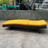 Outdoor Rattan Furniture Aluminum Sun Lounger Woven Rattan Chaise Lounge Chair Poolside Sunbed for Hotel Resort Beach