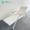 Simple Nordic Style Outdoor Furniture Leisure Sun Lounger Aluminum Chaise Lounge Chair Poolside Recliner Chair For Hotel Resort
