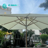 High Quality Garden Furniture Aluminum Frame with Wood Finish Patio Umbrella Waterproof Square Beach Parasol for Outdoor Courtyard