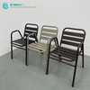 Aluminum Outdoor Furniture Garden Dining Chair High Quality Metal Frame Leisure Chair All Weather Single Chair for Home Patio Courtyard