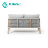 Simple Style Garden Furniture Teakwood Sofa Set High Quality Patio Sofa With Waterproof Cushion for Home Hotel Balcony