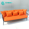 Modern Leisure Outdoor Aluminum Frame Sofa Elegant Woven Rope Sofa With Coffee Table Set for Home Garden Courtyard