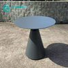 Minimalist Garden Furniture Aluminum Frame Dining Chair With Round Coffee Table Outdoor Dining Set for Home Hotel Balcony