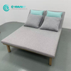 Wholesale Outdoor Daybed Quality Aluminum Frame Double Sun Lounger Poolside Chaise Lounge Chair with Waterpfoor Cushion For Villa Home