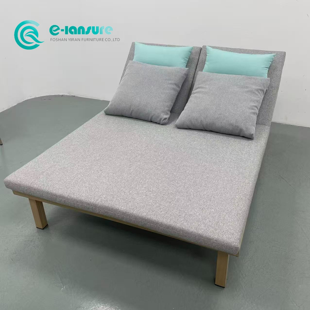 Wholesale Outdoor Daybed Quality Aluminum Frame Double Sun Lounger Poolside Chaise Lounge Chair with Waterpfoor Cushion For Villa Home