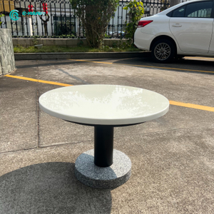 High Quality Aluminum Frame Lounge Table with Granite Base And Sintered Stone Tabletop