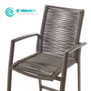 Wholesale Garden Furniture Aluminum Bar Chair Elegant Woven Rope Bar Stool Patio High Bar Chair for Hotel Restaurant