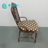 Wholesale Quality Aluminum Frame Dining Furniture Handwoven Rattan Chair Garden Leisure Chair for Home Hotel Restaurant