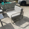 Minimalsit Garden Furniture Quality Aluminum Frame Sofa Set All Weather Patio Sofa Chair With Coffee Table Set for Villa Home Courtuard