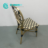 Minimalist Outdoor Furniture Aluminum Dining Fruniture Garden PE Rattan Chair Patio Leisure Chair for Home Hotel Restaurant
