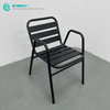Aluminum Outdoor Furniture Garden Dining Chair High Quality Metal Frame Leisure Chair All Weather Single Chair for Home Patio Courtyard