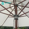 Factory Direct Outdoor Umbrella Teak Wood Pole Patio Parasol with Durable Marble Base All Weather 3 Meters Round Sunshade Umbrella for Hotel Resort