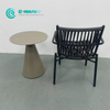 Minimalist Outdoor Furniture Quality Aluminum Dining Chair Garden Leisure Woven Rope Singe Chair With Coffee Table Set for Home Balcony