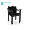 Simple Style Outdoor Patio Furniture Quality Aluminum Frame Dining Chair Woven Rope Single Chair for Home Garden Courtyard