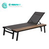 Contemporary Aluminum Frame Sun Lounger All Weather Outdoor Sunbed Garden Chaise Lounge Chair Poolside Sunbed for Home Patio