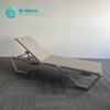 Minimalist Outdoor Furniture Powder Coated Aluminum Frame Chaise Lounge Chair Poolside Sun Lounger Weatherproof Sunbed For Hotel Patio