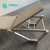 Minimalist Outdoor Furniture Powder Coated Aluminum Frame Chaise Lounge Chair Poolside Sun Lounger Weatherproof Sunbed For Hotel Patio