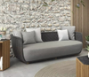 Minimalist Outdoor Garden Furniture Aluminum Frame Sofa with Coffee Table Elegant Rope Weaved Sofa Chair For Hotel Courtyard