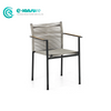 Simple Style Outdoor Patio Furniture Quality Aluminum Frame Dining Chair Woven Rope Single Chair for Home Garden Courtyard