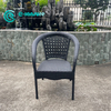 Factory Wholesale Outdoor Dining Furniture Garden Aluminum Frame Dining Chair With Table Rattan 4+1 Dining Set for Hotel Patio