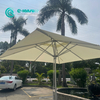 Simple Style Wholesale Outdoor Umbrella 3 Meters Square Sunshade Beach Parasol with All Weather Fabric for Home Garden Villa