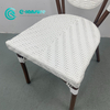 Factory Quality Outdoor Furniture Aluminum Frame Dining Chair White PE Rattan Garden Chair Bistro Chair for Villa Home Courtyard