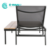 Contemporary Aluminum Frame Sun Lounger All Weather Outdoor Sunbed Garden Chaise Lounge Chair Poolside Sunbed for Home Patio