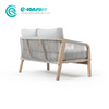 Simple Style Garden Furniture Teakwood Sofa Set High Quality Patio Sofa With Waterproof Cushion for Home Hotel Balcony