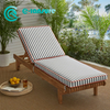 High Quality Outdoor Cushion All Weather Fabric Cushion Cover for Sun Lounger Comforatble Sunbed Cushion And Pillows For Garden Furniture Use