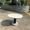 High Quality Aluminum Frame Lounge Table with Granite Base And Sintered Stone Tabletop