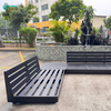 Quality Outdoor Garden Furniture Aluminum Frame Sofa With Waterproof Cushion Leisure Garden Seating for Patio