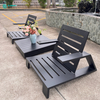 Outdoor Furniture Aluminum Frame Leisure Sofa Chair With Coffee Table All Weather Garden Set for Home Courtyard