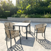 Casual Outdoor Furniture Simple Garden Aluminum Braided Rope Chair for Home Villa