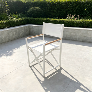 Simple Outdoor Furniture Folding Camping Chair Aluminum Frame Director Chair for Garden Patio